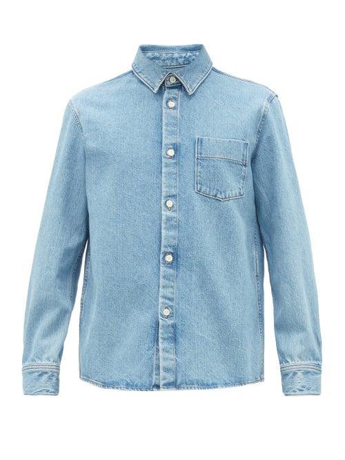 Matchesfashion.com A.p.c. - Patch-pocket Denim Shirt - Mens - Blue
