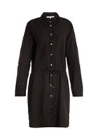 Matchesfashion.com Heidi Klein - Core Drawstring Waist Woven Shirtdress - Womens - Black