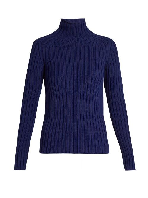 Vanessa Bruno Franja Roll-neck Ribbed-knit Sweater