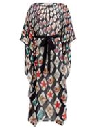 Matchesfashion.com Mary Mare - Monte Carlo Shell-print Silk Kaftan - Womens - Multi