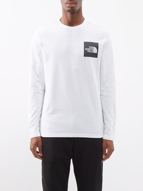 The North Face - Logo-print Long-sleeved Cotton T-shirt - Mens - White