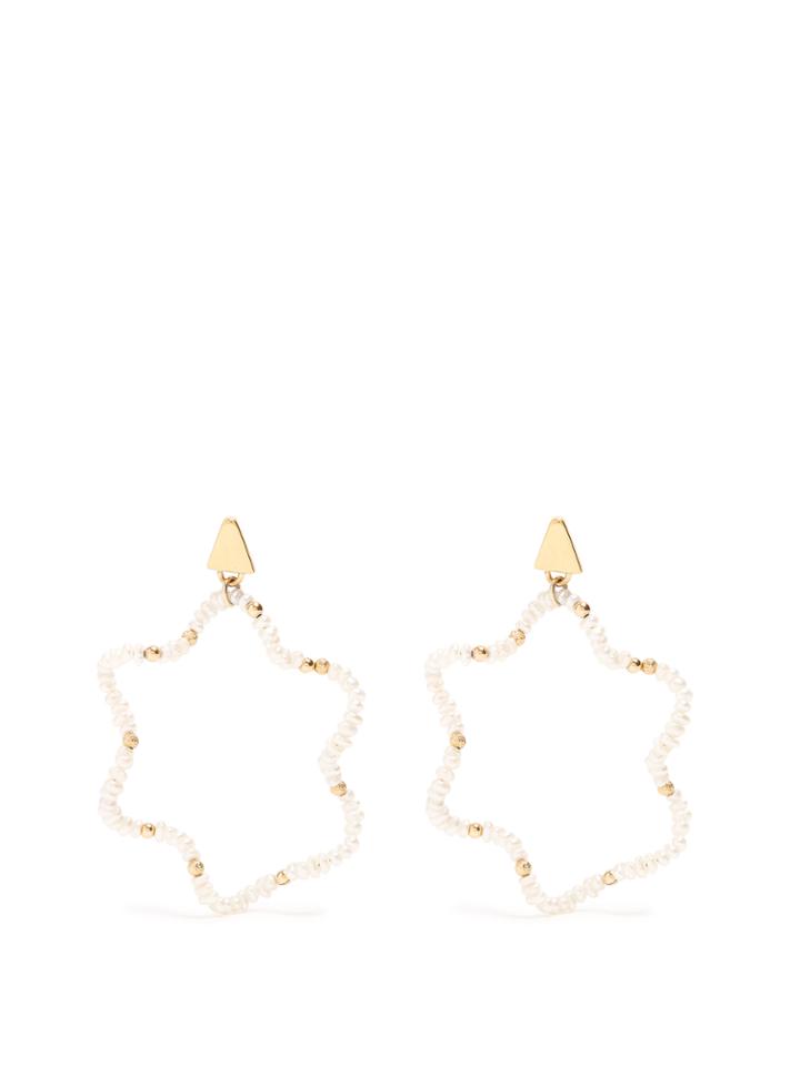 Lucy Folk Mirage Pearl Earrings