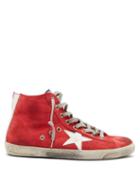 Matchesfashion.com Golden Goose Deluxe Brand - Francy High Top Suede Trainers - Womens - Red