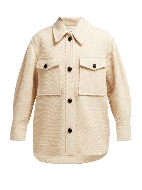 Matchesfashion.com Isabel Marant Toile - Garvey Oversized Wool Coat - Womens - Ivory