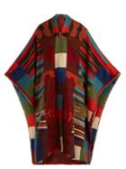 Matchesfashion.com Etro - Fringed Geometric Jacquard Knit Cardigan - Womens - Red Multi