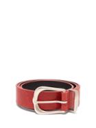 Matchesfashion.com Isabel Marant - Kidatt Snake Effect Leather Belt - Womens - Red