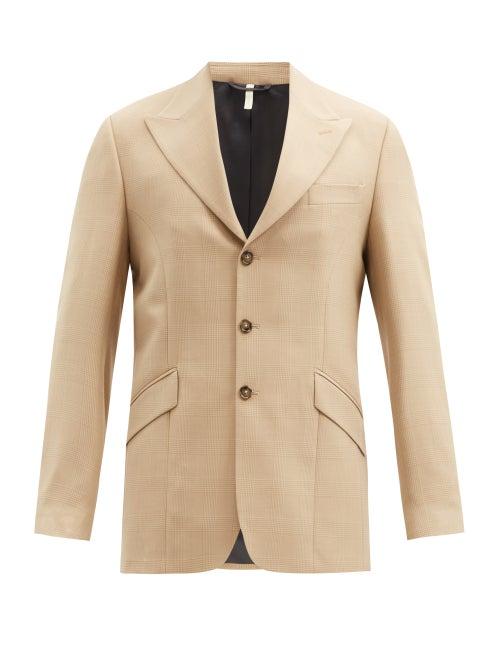 Matchesfashion.com Sunflower - Jet Single-breasted Checked Blazer - Mens - Beige