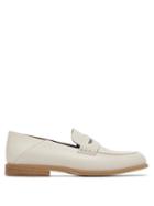 Matchesfashion.com Brunello Cucinelli - Crystal-embellished Leather Loafers - Womens - Cream