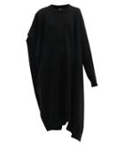Matchesfashion.com Maison Margiela - Single Sleeve Wool Poncho - Womens - Black