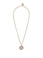 Matchesfashion.com Jade Jagger - Pearl & Ruby 18kt Gold Star Medallion Necklace - Womens - Gold