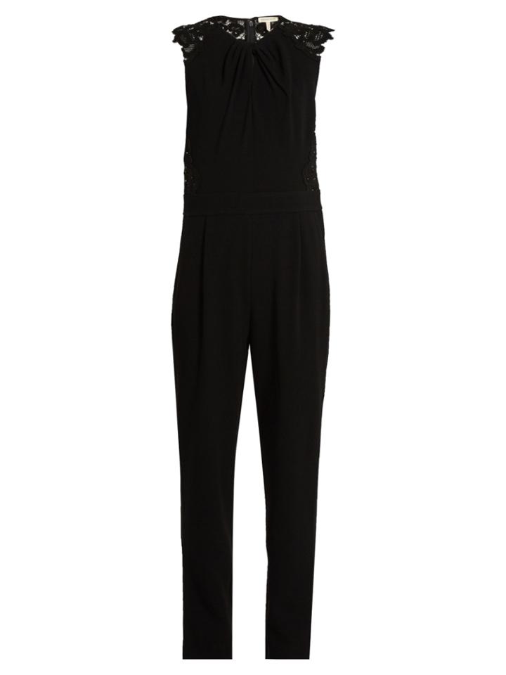 Rebecca Taylor Sleeveless Crepe Jumpsuit