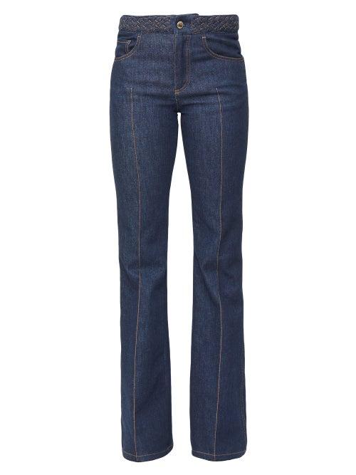 Matchesfashion.com Chlo - Mid-rise Flared Jeans - Womens - Denim