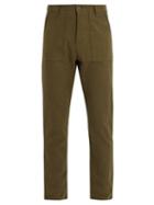 Matchesfashion.com The Lost Explorer - Fatigue Cotton And Wool Blend Trousers - Mens - Green