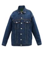 Matchesfashion.com Martine Rose - Reversible Oversized Denim Jacket - Womens - Denim