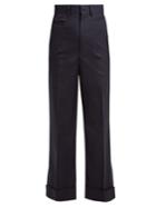 Toga High-rise Straight-leg Cotton-blend Trousers