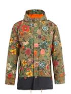 Matchesfashion.com Gucci - Floral Print Quilted Cotton Parka - Mens - Khaki