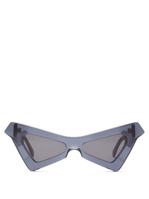 Matchesfashion.com Marni - Spy Cat Eye Acetate Sunglasses - Womens - Navy