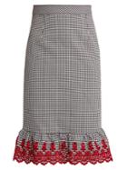 Altuzarra Benson Broderie-anglaise Cotton-blend Skirt