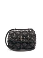 Matchesfashion.com Valentino Garavani - Rockstud Mini Quilted-leather Cross-body Bag - Womens - Black