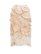 Matchesfashion.com 4 Moncler Simone Rocha - Ruffled Tulle Skirt - Womens - Light Pink