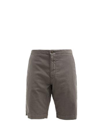 Matchesfashion.com Incotex - Cotton-blend Canvas Shorts - Mens - Grey