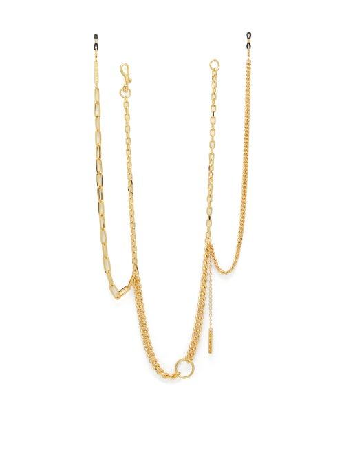 Matchesfashion.com Frame Chain - Get Hooky Gold-plated Glasses Chain - Womens - Gold