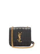 Matchesfashion.com Saint Laurent - Vicky Small Leather Bag - Womens - Dark Green