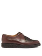Matchesfashion.com A.p.c. - Blair Calf Hair And Leather Derby Shoes - Mens - Brown