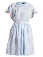Saloni Dakota Seersucker Cotton-blend Dress