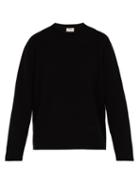 Matchesfashion.com Acne Studios - Kalmar Cotton And Wool Waffle Knit Sweater - Mens - Black