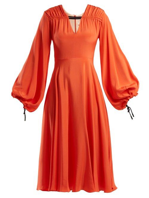 Matchesfashion.com Roksanda - Houma Silk Dress - Womens - Pink