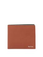 Matchesfashion.com Paul Smith - Logo-print Grained-leather Bi-fold Wallet - Mens - Tan