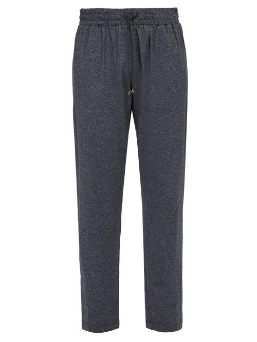 Matchesfashion.com Zimmerli - Cashmere Cotton Blend Lounge Trousers - Mens - Navy