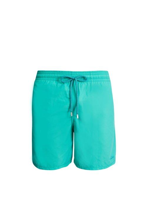 Matchesfashion.com Vilebrequin - Moorea Sardines  L'huile Print Swim Shorts - Mens - Green