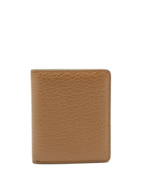 Maison Margiela - Four-stitches Leather Wallet - Womens - Tan