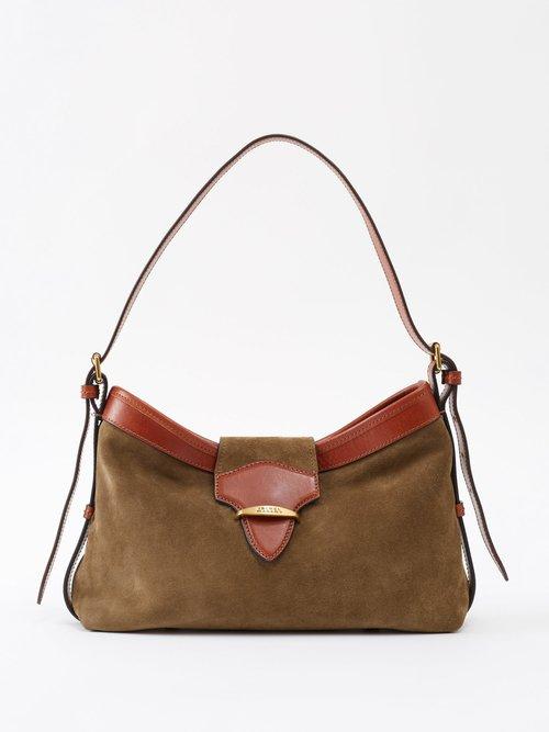 Isabel Marant - Botsy Suede Shoulder Bag - Womens - Khaki