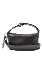 Matchesfashion.com Ganni - Patchwork Leather Shoulder Bag - Womens - Black