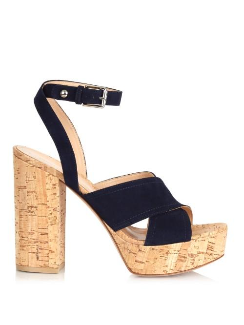 Gianvito Rossi Suzie Suede Platform Sandals