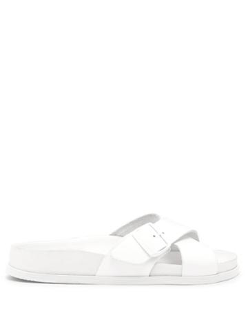 Matchesfashion.com Birkenstock 1774 - Sienna Crossover-strap Leather Sandals - Womens - White