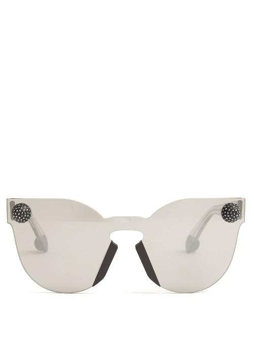 Christopher Kane Bumper Rimless Cat-eye Sunglasses