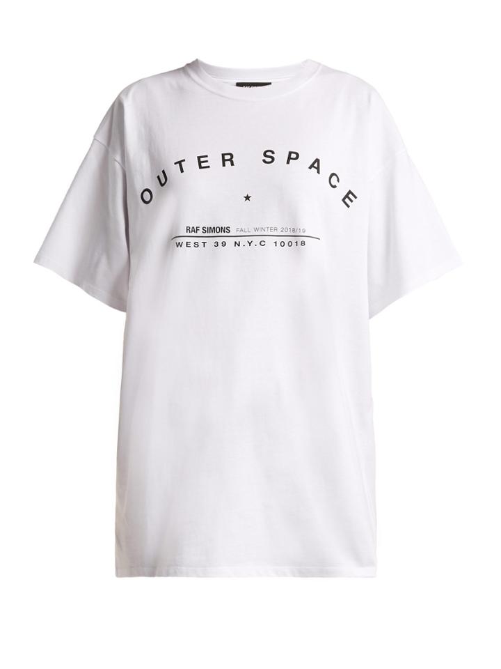 Raf Simons Outer Space-print Cotton T-shirt