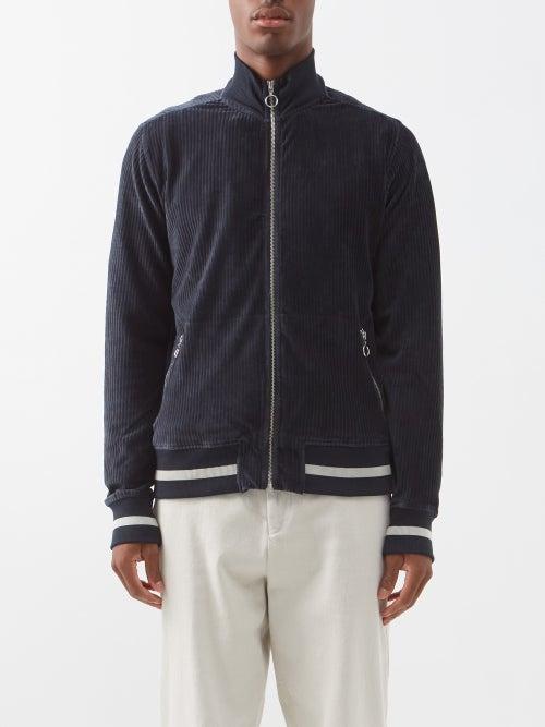 Oliver Spencer - Calstock Corduroy Track Jacket - Mens - Navy