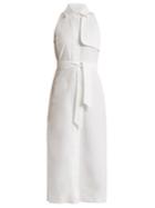 Max Mara Waist-tie Cotton-poplin Dress