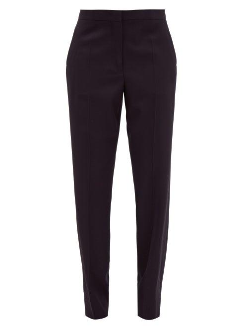 Matchesfashion.com Jil Sander - Tailored Virgin Wool-twill Trousers - Womens - Navy