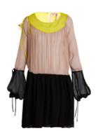 No. 21 Tri-colour Silk-crepon Dress