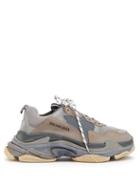 Matchesfashion.com Balenciaga - Triple S Split Colourway Low Top Trainers - Mens - Black Grey