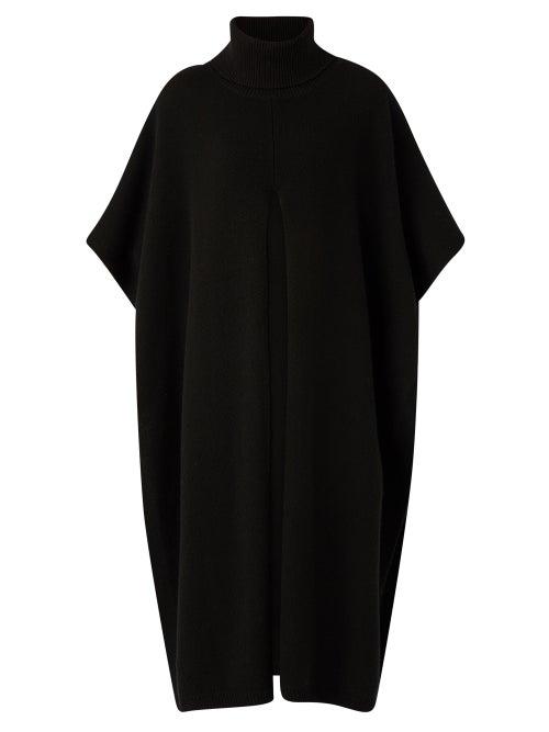 Matchesfashion.com Joseph - Roll-neck Poncho - Womens - Dark Grey