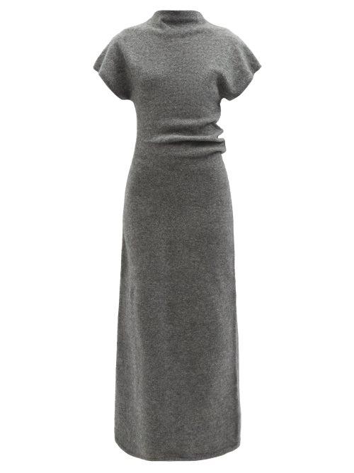 Proenza Schouler - High-neck Maxi Sweater Dress - Womens - Grey