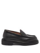 Legres - 20 Chunky-sole Leather Loafers - Womens - Black
