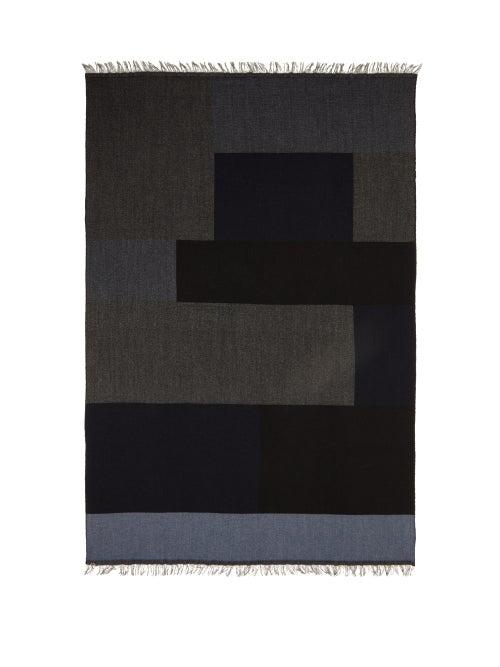 Matchesfashion.com Raey - Fringed Geometric Pattern Wool Scarf - Womens - Multi